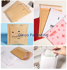 60-180gsm Kraft Thinckness Kraft Bubble Mailers with Self-sealing Closure 3-4mm Thickness