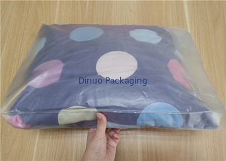 베개와 4개 조각 한 벌 포장을 위한 단추를 가진 명확한 PVC 포장 부대
