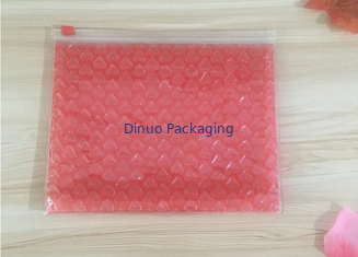 0.06-0.1mm 간격 PVC 거품 부대/재사용할 수 있는 우송자 플라스틱 지퍼 부대