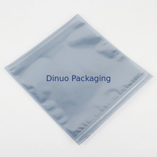 500PCS 반대 정전기방지를 위한 ESD 차폐 가방 지프 잠금 장치 / 오픈 탑 은