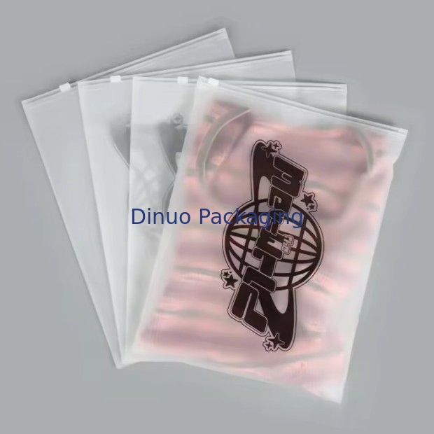 사용자 지정 Cpe Frosted Zipper 포장 가방 플라스틱 맑은 지프 가방 옷용 재 닫을 수있는 플라스틱 가방