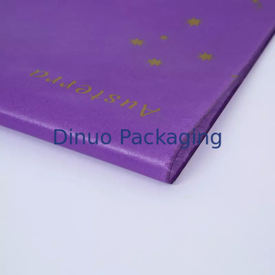50 x 70cm 금 각인 호화스러운 감싸는 티슈 페이퍼 Eco 친절한 주문을 받아서 만들어진 로고