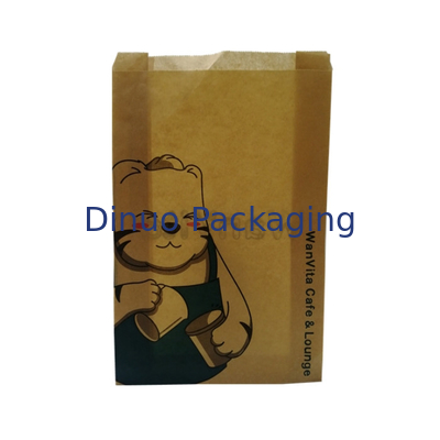 음식 접착성 지구 삼각천 글라신지 봉투를 가진 반투명 생물 분해성 왁스 종이 봉지