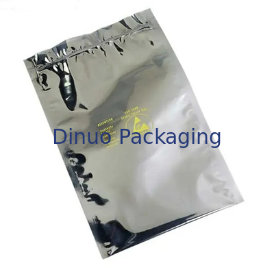 500PCS 반대 정전기방지를 위한 ESD 차폐 가방 지프 잠금 장치 / 오픈 탑 은