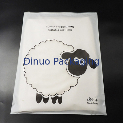 재활용 가능한 CPE 포장 봉지 CPE/PVC/PE Ziplock 의류 봉지 17 X 20cm