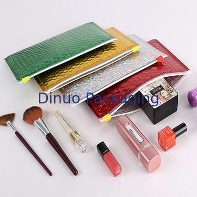 다시 닫을 수 있는 PVC 플라스틱 Zip Lock Bubble Bags Clear Bubble Zipper Mailer Bag