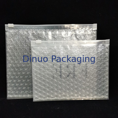 재사용 가능한 충격 저항성 PVC 맑은 Ziplock Zipper Bubble Bag 사용자 지정 메이크업 화장품 포장