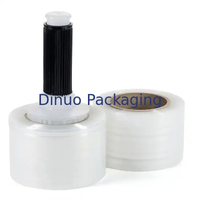 LLDPE 레드 스트레치 앤 크라이크 필름 0.012mm 플라스틱 손잡이