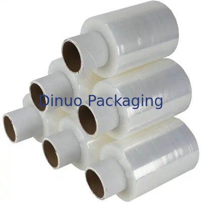 LLDPE 레드 스트레치 앤 크라이크 필름 0.012mm 플라스틱 손잡이