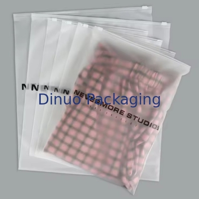 사용자 지정 Cpe Frosted Zipper 포장 가방 플라스틱 맑은 지프 가방 옷용 재 닫을 수있는 플라스틱 가방