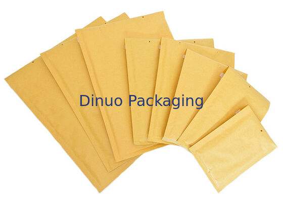 60gm ~ 180gm Kraft Cushion Bubble Mailers 3 ~ 4mm 두께의 무거운 직무 패드 봉투를 탑재하여 운송에 이상적입니다.