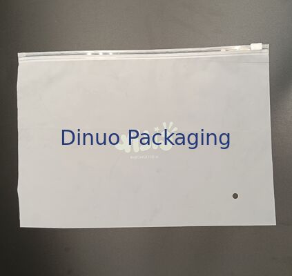 옷 문서를 위한 친환경 식품 안전 재사용 가능한 CPE 서리로 덥은 지퍼 주머니 보관함