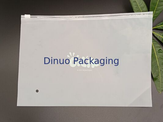 옷 문서를 위한 친환경 식품 안전 재사용 가능한 CPE 서리로 덥은 지퍼 주머니 보관함