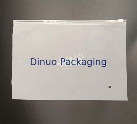 옷 문서를 위한 친환경 식품 안전 재사용 가능한 CPE 서리로 덥은 지퍼 주머니 보관함