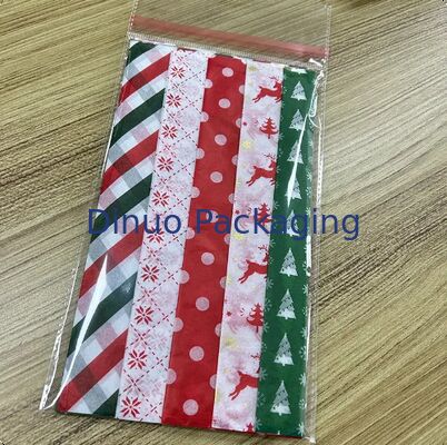 크리스마스 포장용 종이 롤 PE 코팅 수상성 클래식 Xmas 패턴으로 선물 포장 DIY 공예품