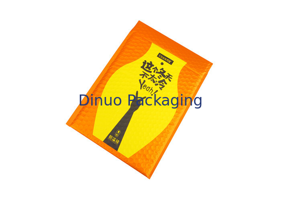 친절한 주황색 금속 덧대진 봉투 주문 거품 우송자 35x330mm #H Eco