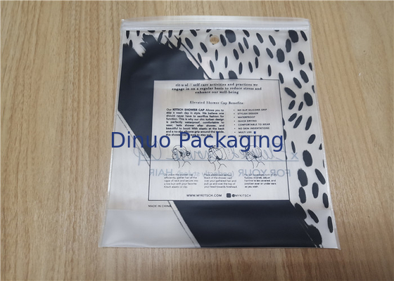 여행 샤워 모자를 위해 방수 지퍼 마감 PVC 포장 부대