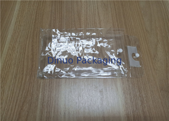 연약한 PVC 포장 부대 투명한 색깔, 수건 포장은 친절한 Eco를 자루에 넣습니다