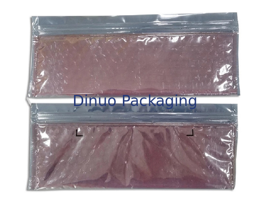 0.06-0.1mm 간격 PVC 거품 부대/재사용할 수 있는 우송자 플라스틱 지퍼 부대