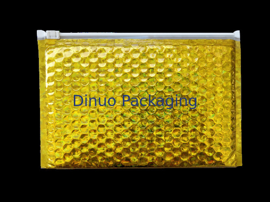 400x300mm 주황색 Resealable 지퍼 거품 부대 충격 저항 ISO9001