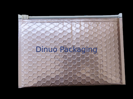 400x300mm 주황색 Resealable 지퍼 거품 부대 충격 저항 ISO9001