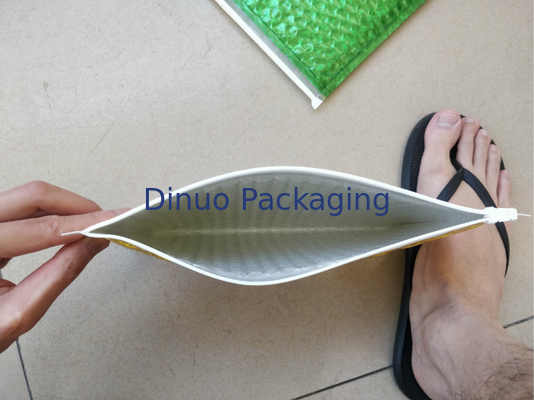 방수 지퍼 거품 부대/녹색 금속 광택 있는 자필 300x250mm 지플락 포일 거품 우송자