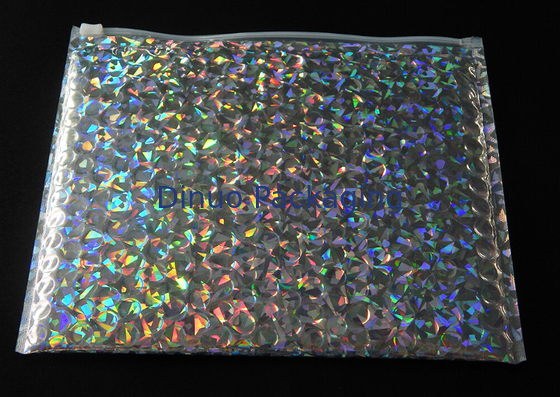 Reclosable 250x180mm 빛나는 자필 슬라이더 지퍼 거품 부대, 포장을 위한 거품