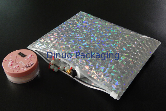 Reclosable 250x180mm 빛나는 자필 슬라이더 지퍼 거품 부대, 포장을 위한 거품