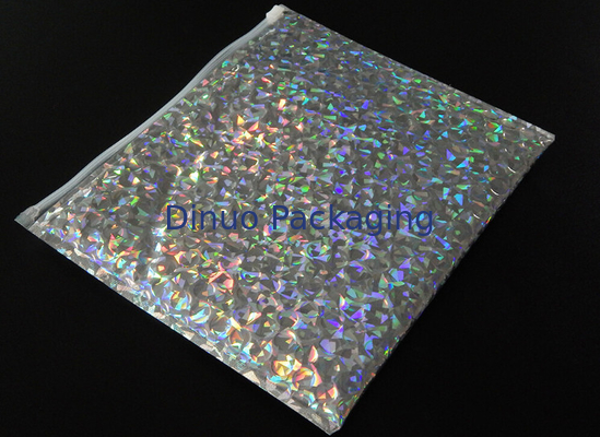 220x160mm 지퍼 화장용 거품 잠시 부대를 가진 빛나는 자필 거품 봉투 우송자