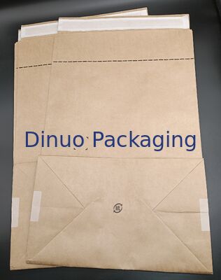 맞춤형 크기 자착형 브라운 크래프트 종이 평면 바닥 가방 친환경 재사용 포장품 선물 문서 공예품